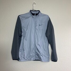 Nike Golf Windbreaker Full Zip Two Tone Gray Jacket Size Med